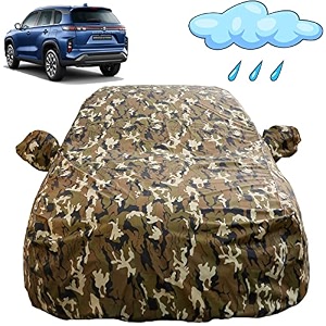 autofact waterproof car body cover compatible with maruti grand vitara with mirror pockets camouflage design
