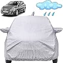 Autofact Waterproof Car Body Cover Compatible with Maruti Scross (2014 to 2021) with Mirror and Antenna Pockets (Shinning Silver)