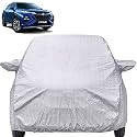 Autofact Waterproof Car Body Cover Compatible with Maruti Fronx with Mirror Pockets (Shinning Silver)