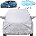 Autofact Waterproof Car Body Cover Compatible with Honda Amaze (2011 to 2017) with Mirror and Antenna Pockets (Shinning Silver)