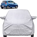 Autofact Waterproof Car Body Cover Compatible with Hyundai New Santro (2019 to 2024), with Mirror Pockets, Shinning Silver Design, Non Woven Fabric Triple Stiched, Hyundai New Santro Car Accessories