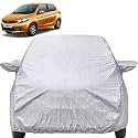 Autofact Waterproof Car Body Cover Compatible with Tata Tiago (2016 to 2021) with Mirror Pockets (Shinning Silver)