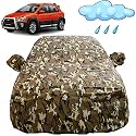 Autofact Waterproof Car Body Cover Compatible with Toyota Etios Cross with Mirror Pockets (Camouflage Design)