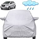 Autofact Waterproof Car Body Cover Compatible with Nissan Redi Go (2016 to 2020) with Mirror Pockets (Shinning Silver)