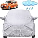 Autofact Waterproof Car Body Cover Compatible with Maruti Suzuki Alto K10 (2014 to 2021) with Mirror Pockets (Shinning Silver)