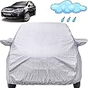 Autofact Waterproof Car Body Cover Compatible with Ford Fiesta (2008 to 2014) with Mirror Pockets (Shinning Silver)