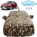 Autofact Waterproof Car Body Cover Compatible with Hyundai I20 Active (2015 to 2019) with Mirror and Antenna Pockets (Camouflage Design).