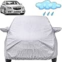 Autofact Waterproof Car Body Cover Compatible with Chevrolet Cruze (2009 to 2016) with Mirror Pockets (Shinning Silver)