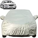 Autofact Waterproof Car Body Cover with Mirror Pockets Compatible for Chevrolet Cruze (Triple Stitched, Bottom Fully Elastic, Light Grey 2 X 2 Matty)