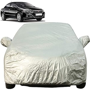 autofact waterproof premium silver matty triple stitched car body cover with mirror pocket for fiat linea