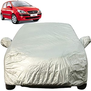 autofact waterproof premium silver matty triple stitched car body cover with mirror pocket for hyundai getz
