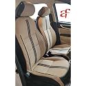 Neptune Napa U Strip Design Leather Car Seat Cover (Neptune NAPA Beige Black, Honda Amaze)
