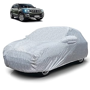 autofy car cover waterproof silvertech for maruti s-presso year 2019 onwards - s-presso car cover dust amp uv protection s-presso car body cover with mirror pocket soft cotton lining