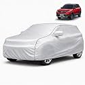 Autofy Car Cover Waterproof SilverTech for Maruti Vitara Brezza [Year 2015 Onwards] - Vitara Brezza Car Cover Dust &amp; UV Protection Vitara Brezza Car Body Cover with Mirror Pocket Soft Cotton Lining