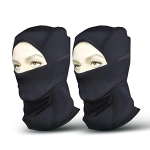autofy cool-max balaclava face mask pack of 2 bike riding sports cycling running for summer winter sweat absorbing anti-hair fall helmet liner 240 gsm quick dry fabric universal size unisex