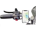 B30 Mobile Holder for Bikes or Bike Mobile Holder for Maps and GPS Navigation, one Click Locking, Firm Gripping, Anti Shake and Stable Cradle Clamp 360° Rotation Phone Mount (Random Color)
