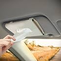 Car Tissue Holder for Visor and Dashboard - Interior Accessories, Sun Visor Tissue Holder, Stylish Car Decor (Beige)