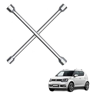 autokaar 4 way car tyre screws wrench wheel pana spanner 17 x 18 x 19 x 21 mm for maruti ignis