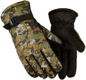 AutoKraftZ Full Finger Winter Gloves Featuring Soft Plush Fur Thermal Insulation Cycling Gloves (Brown Check)