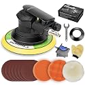 Autolock 6 Inches Air Random Orbital Sander, Pneumatic Palm Sander 1pcs