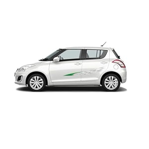 car side decal stickers exterior graphics vinyl printed strips all universal car decorative body multicolored u1_green