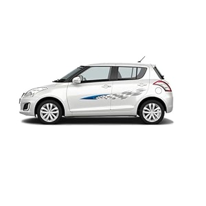 car side decal stickers exterior graphics vinyl printed strips all universal car decorative body multicolored u1_blue