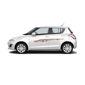 car side decal stickers exterior graphics vinyl printed strips all universal car decorative body multicolored u18_red