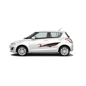 car side decal stickers exterior graphics vinyl printed strips all universal car decorative body multicolored u7_brown self-adhesive 5 cm