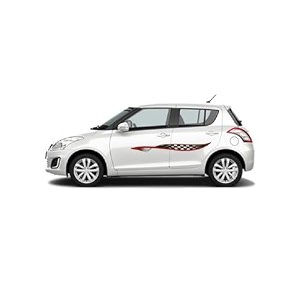 car side decal stickers exterior graphics vinyl printed strips all universal car decorative body multicolored u14_red-self-adhesive