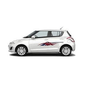 car side decal stickers exterior graphics vinyl printed strips all universal car decorative body multicolored u8_red-self-adhesive