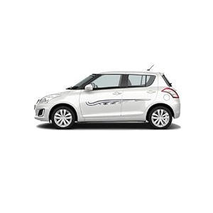 car side decal stickers exterior graphics vinyl printed strips all universal car decorative body multicolored u18_grey