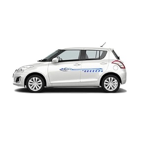 car side decal stickers exterior graphics vinyl printed strips all universal car decorative body multicolored u12_blue