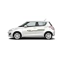 Car Side Decal Stickers Exterior Graphics, Vinyl Printed Strips All Universal Car Decorative Body Multicolored U12_Green