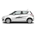Car Side Decal Stickers Exterior Graphics, Vinyl Printed Strips All Universal Car Decorative Body Multicolored U8_Grey