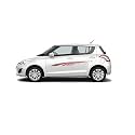 Car Side Decal Stickers Exterior Graphics, Vinyl Printed Strips All Universal Car Decorative Body Multicolored U17_Red