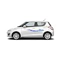 Car Side Decal Stickers Exterior Graphics, Vinyl Printed Strips All Universal Car Decorative Body Multicolored U13_Blue-Self-Adhesive