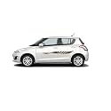 Car Side Decal Stickers Exterior Graphics, Vinyl Printed Strips All Universal Car Decorative Body Multicolored U14_Yellow