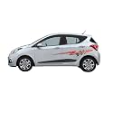 Car Side Decal Stickers Exterior Graphics, Vinyl Printed Strips All Universal Car Decorative Body Multicolored U5_Orange-Self-Adhesive