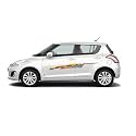 Car Side Decal Stickers Exterior Graphics, Vinyl Printed Strips All Universal Car Decorative Body Multicolored U1_Blue