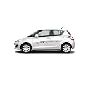 Car Side Decal Stickers Exterior Graphics, Vinyl Printed Strips All Universal Car Decorative Body Multicolored U18_Grey