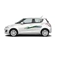Car Side Decal Stickers Exterior Graphics, Vinyl Printed Strips All Universal Car Decorative Body Multicolored U3_Green