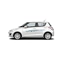 Car Side Decal Stickers Exterior Graphics, Vinyl Printed Strips All Universal Car Decorative Body Multicolored U18_Blue-Self-Adhesive