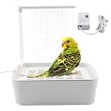 Automatic Bird Shower with Pump,Electric Bird Bath for Cage Water Circulated Indoor Parrot Bath Shower with USB Power Plug Bathwater Cycle Conure Bathtub for Parakeet Cockatiel Lovebird