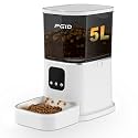 Automatic Cat Feeder,2.4G Automatic Dog Food Dispenser，Auto Dog Feeder with APP Control,5L Timed Auto Cats Food Dispenser w 2-Way Audio for Multiple Pet