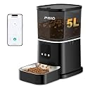 Automatic Cat Feeder,2.4G Automatic Dog Food Dispenser,Auto Dog Feeder with APP Control,5L Timed Auto Cats Food Dispenser w 2-Way Audio for Multiple Pet