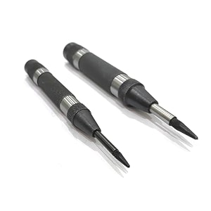 automatic center punch with replaceable hardened steel tip set of both
