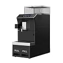 Automatic Coffee Machine with Bean Grinder, 19 Bar Pressure, 5-Inch TFT Touchscreen, Black, Multiple Water Modes, 18.7x18.7x23.8 Inch
