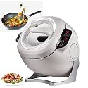 Automatic Cooking Machine 2000W 6L Auto Cooking Wok One-Click Smart Start Three Speed Adjustable 360° Automatic Rotation for Stir Frying Stewing with Smart Touch