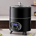 Automatic Digital Yogurt Maker,400w Automatic Fermentation Yogurt Maker Machine,Yogurt Maker & Dough Fermentation Machine,Time and Temperature Control for Probiotic Yogurt,Cheese Black-8L