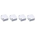 Automatic Door Switch for Wardrobe & Cabinet, Push-to-Off Lighting Control, White, Pack of 4